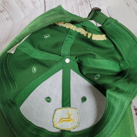 John Deere Owner's Edition Green Adjustable Adult Baseball Ball Cap Hat - Picture 9 of 10